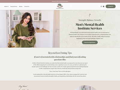 Men’s Mental Health Landing Page for Lead Generation design elementor template health landing page landing page men mental health landing page mens mental health mental health mental health landing page mental health website web design