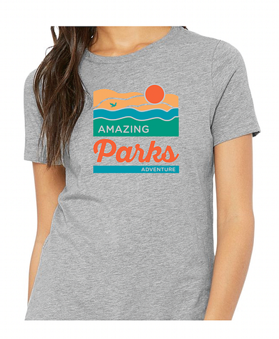 Amazing Parks Adventure shirt design camp parks script shirt sun