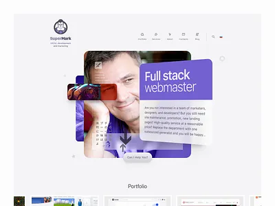 Homepage 2024 animation ui web design