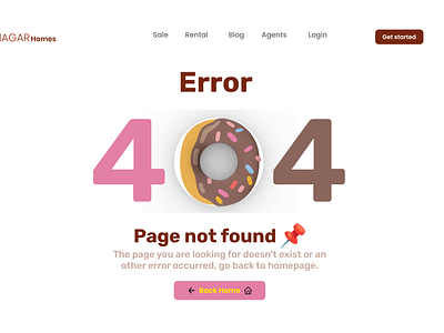 The 404 error page design concept branding graphic design logo ui