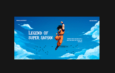 Saiyan 🦁 Spirit 3d animation figma graphic design minimal motion graphics parallax effect ui