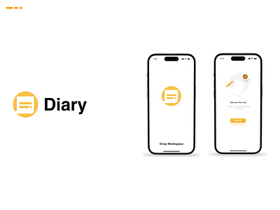 Diary App branding graphic design logo ui