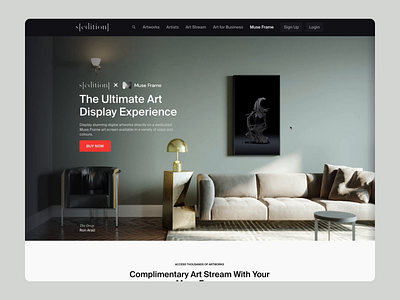 Sedition Art - Muse Frame cinema4d digital art ui ux design