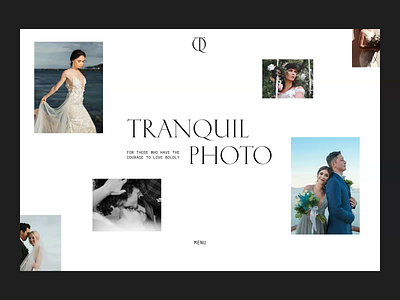 Tranquil Photo - Landing Page design homepage landing page landingpage layout layout design photo photo studio photographer portfolio photographer website photographers landing page photography photography website design typhography ui uidesign web design website website design