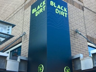 Black Dirt Restaurant Identity System branding logo menu design restaurant website design