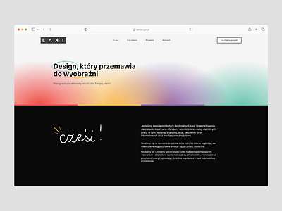 LAKI Design - Creative Studio Website branding creative studio creative studio portfolio design desktop graphic design logo mobile onepage portfolio website responsive showcase studio website ui ui design ux ux design visual design webdesign website