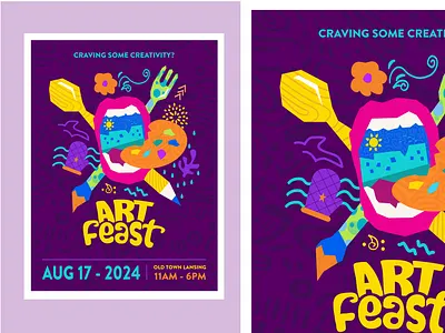ArtFeast Poster Design events festival poster