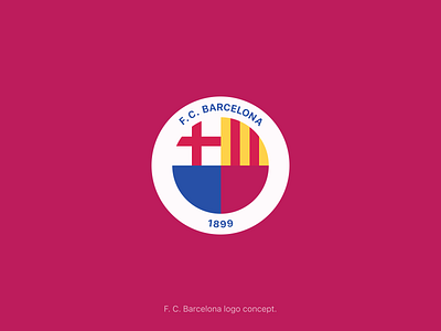F. C. Barcelona logo concept barcelona branding club football logo