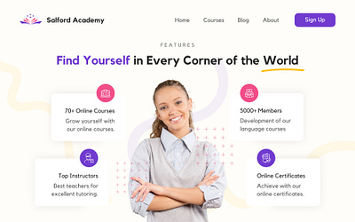 study academy academy academy website design modern design study academy ui uiux ux web design website website design