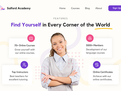 study academy academy academy website design modern design study academy ui uiux ux web design website website design