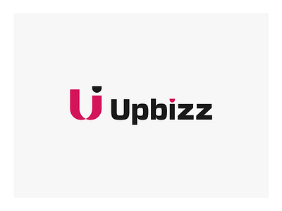 Upbizz branding creative creative design graphic design logo logodesign marketing minimal pink logo simple u u logo vector