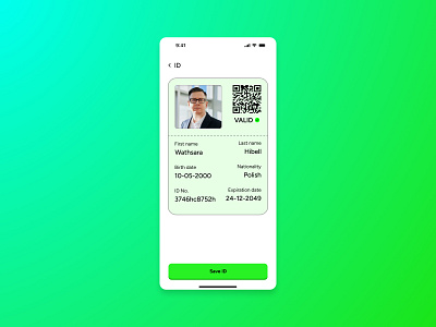 Electronic ID card design app design figma id card mobile app mobile app design product design ui ui design ui ux user experience ux ux design