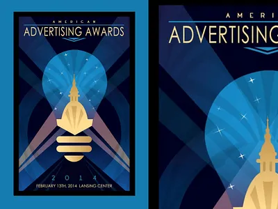 2014 Addy Awards Poster Design awards light bulb posters