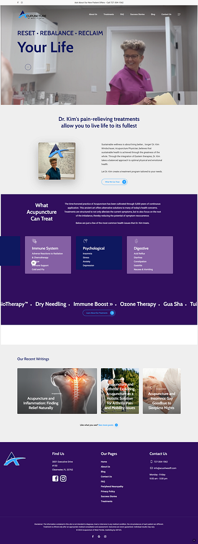 Acupuncture Website - Website Development acupuncture office website website design