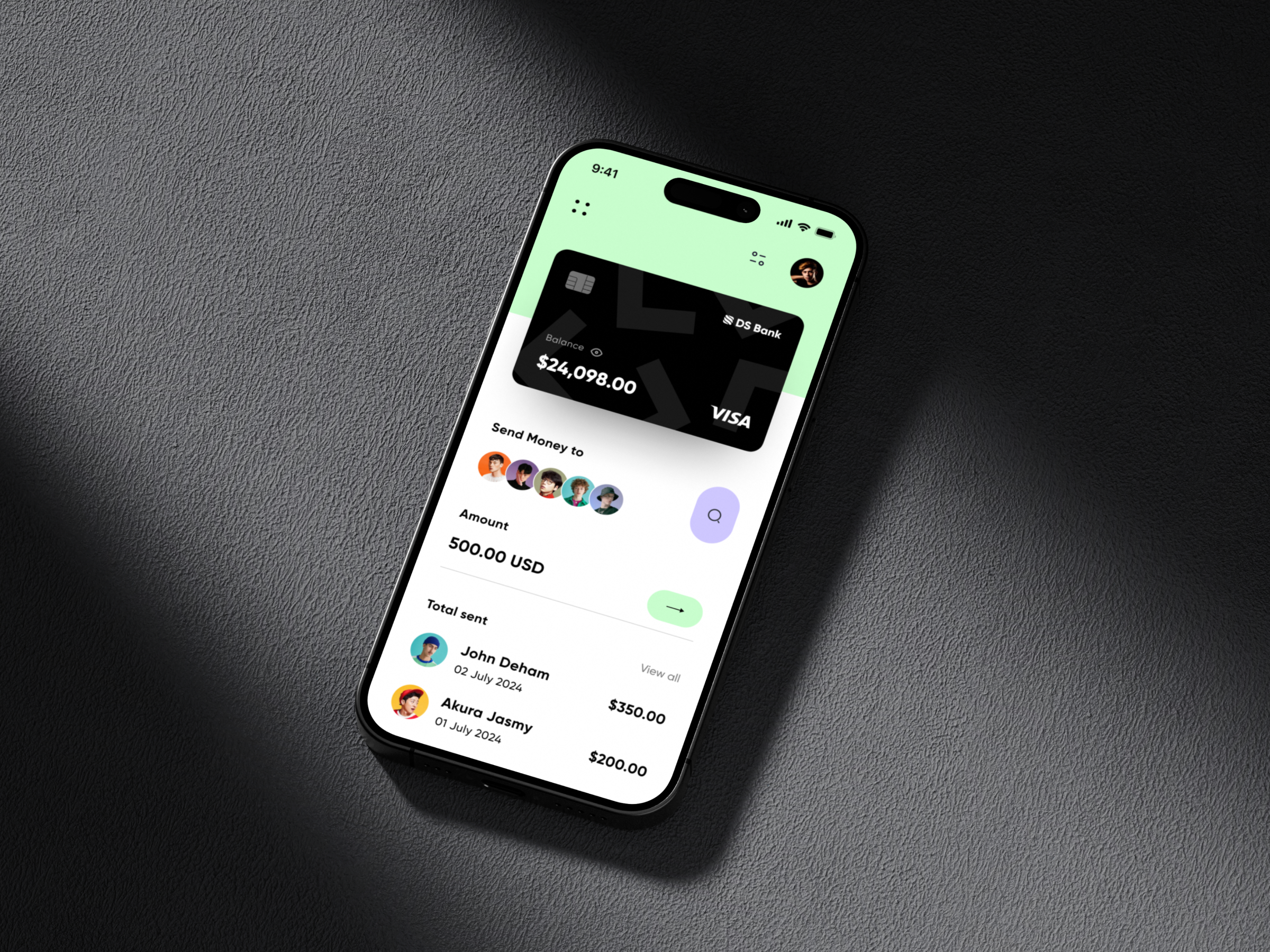 Mobile Banking App app balance balance page bank app banking banking app credit cart finance finance app finance management finance wallet financial financial app fintech mobile mobile banking money online banking payment wallet