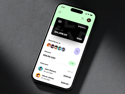 Mobile Banking App app balance balance page bank app banking banking app credit cart finance finance app finance management finance wallet financial financial app fintech mobile mobile banking money online banking payment wallet