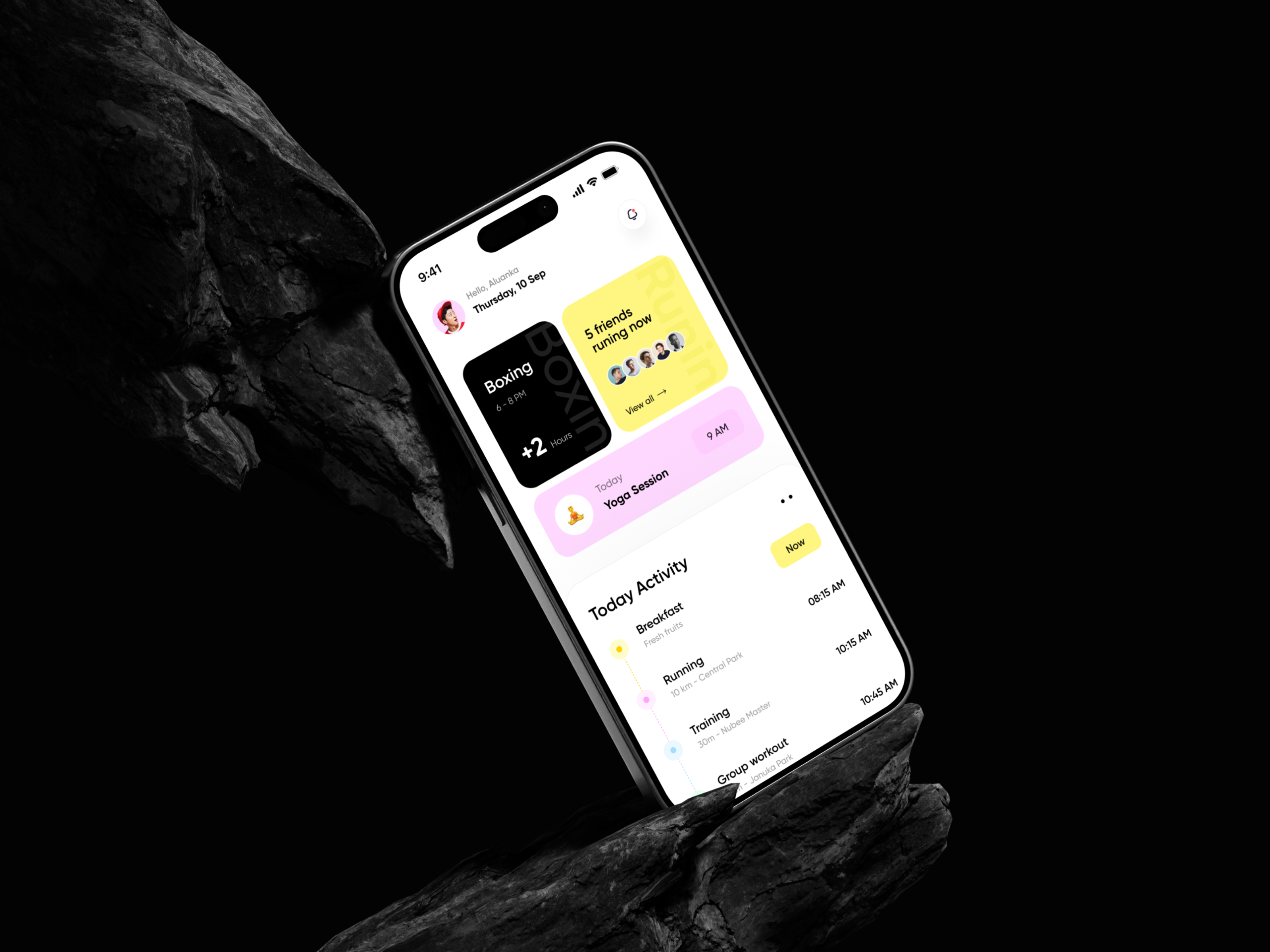 Fitness & Workout App app fintess fitness app fitness app design fitness club fitness mobile gym app healthy lifestyle mobile mobile app sport sport app sport app design sport mobile tracker training wellness workout workout app yoga