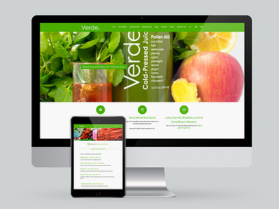 Verde Juice Identity System & Campaign ad campaign branding copywriting print design responsive design website design