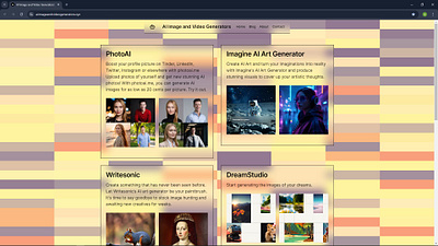 AI Image and Video Generators ai ai image ai video web design