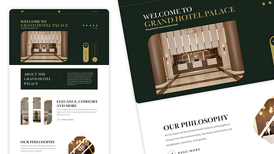 Grand Hotel Palace (Re-Designed Website) design graphic design hotel re design thessaloniki ui ux web app web design web uiux