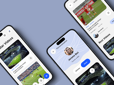 Sports App animation app appdesign applicatiodesign branding design football interface sportapp sportsapp ui uidesign uiux userdesign ux uxdesign