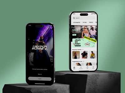 Auraify - Clothing Shop App app app design clothing shop ui uiux ux