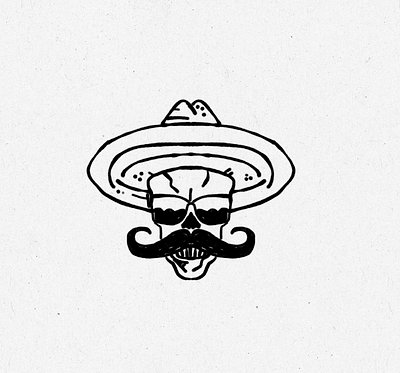 Hand Drawn Mexican Restaurant Logo dynamic flat graphic design hand drawn hand drawn logo design illustration logo design mexican mexican cap mexican logo mexican restaurant mexican restaurnat logo design minimal modern symbolic