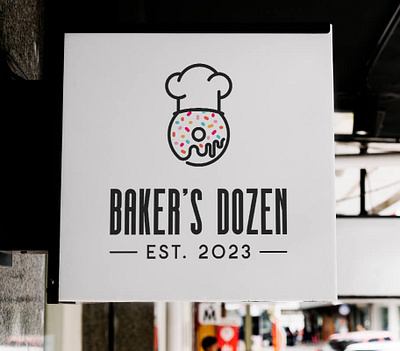 Baker's Dozen logo brand identity branding design design graphic design logo logo design logo designer restaurant branding