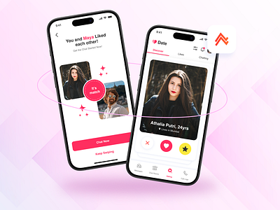 Dating App Design dating app dating screen design figma design mobile app design nidish designs ui uiux