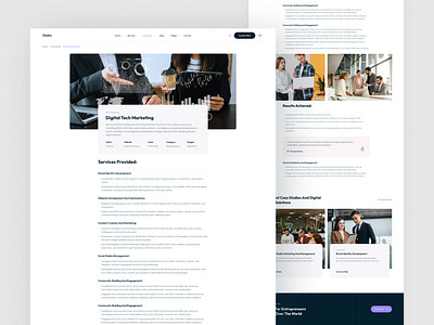 Case Study Details Page agency website case study details case sudy creative design details page digital agency service prototype service details service page trending uiux web wireframe