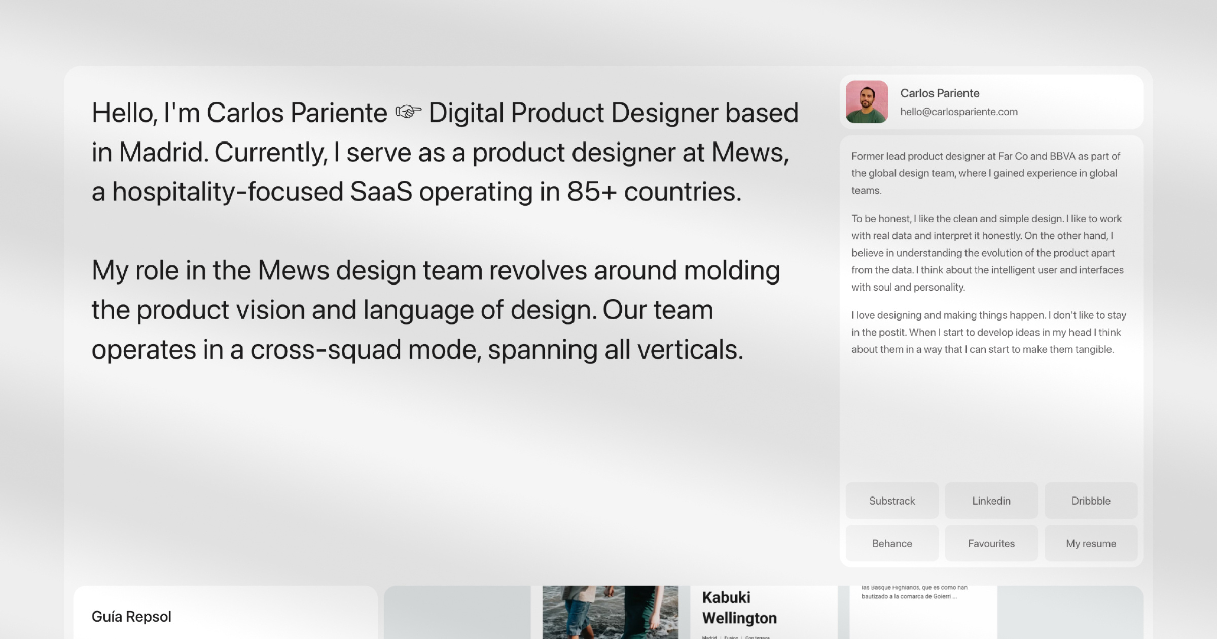 Portfolio Bento bento portfolio ui