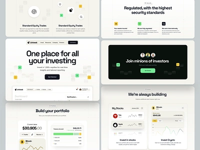 Univest - Investment Website crypto dashboard design finance financial fintech fintech website interface investment investment website money product service startup stock ui ux web website