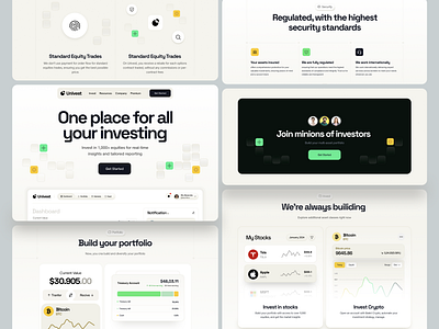 Univest - Investment Website crypto dashboard design finance financial fintech fintech website interface investment investment website money product service startup stock ui ux web website