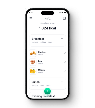 Food App UI Design Practice animation banking branding ecommerce fintech healthcare mobile app ui