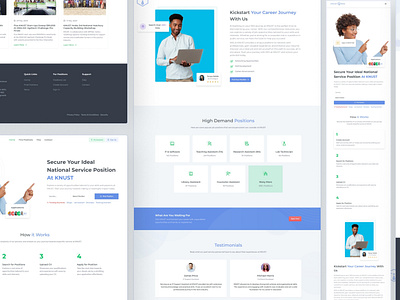 KNUST NSS Website design figma job ui job webite landing page responsive template ui uiux ux web design web devlopment website