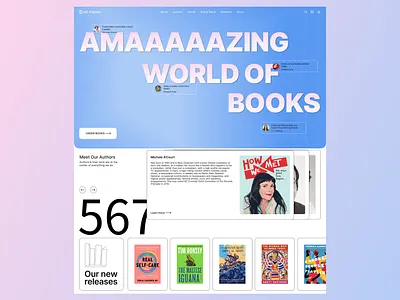 landing for publishing agency design ui ux web design