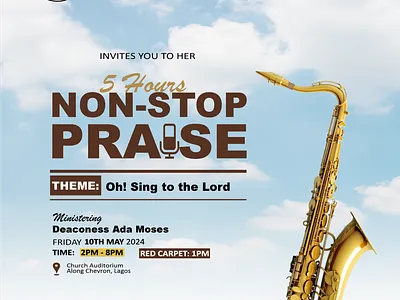 Invitation Flier Design For A Church Programme. 3d animation graphic design motion graphics