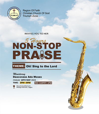 Invitation Flier Design For A Church Programme. 3d animation graphic design motion graphics