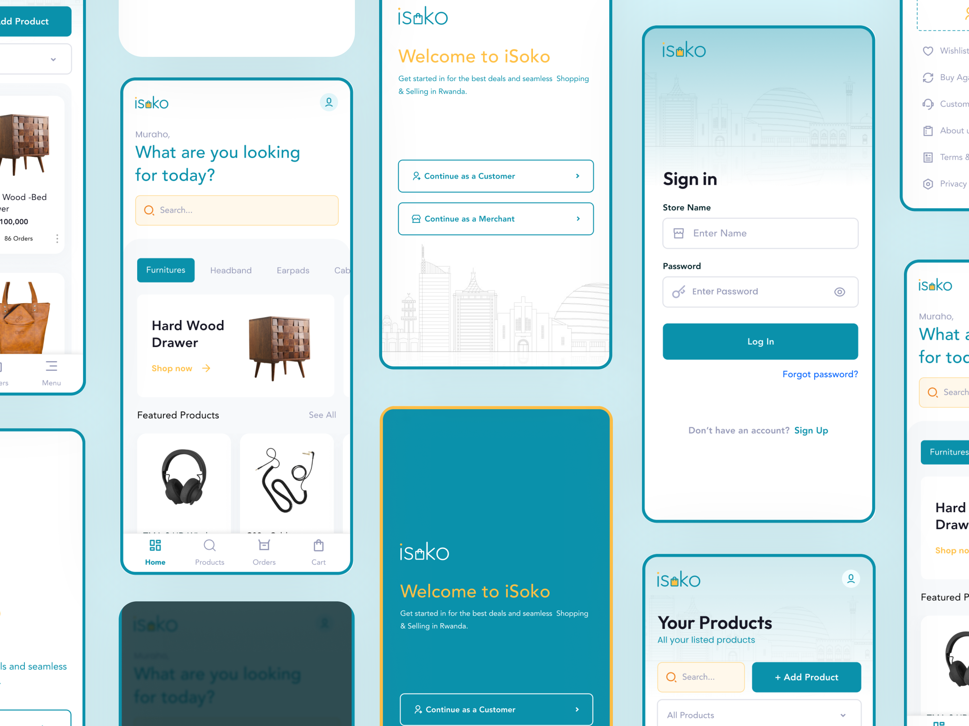iSoko Ecommerce Concept 🇷🇼 ecommerce experience mobile app ui uiux