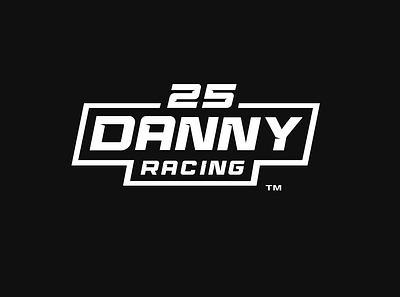 Danny Racing Enterprise. #2 black branding gaming graphic design gray grey logo racing sports white