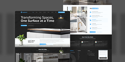 Countertop Website Design graphic design ui