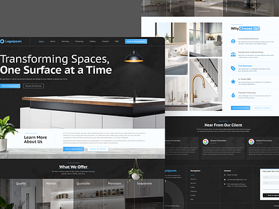 Countertop Website Design graphic design ui