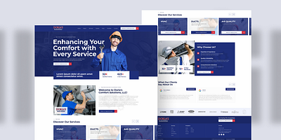 HVAC Website Design graphic design ui