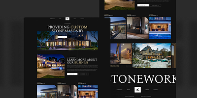 Stonemasonry Website Design graphic design ui