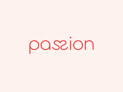 Passion (Revised) | Typographical Poster graphics heart illustration letters love poster sans serif simple text typography