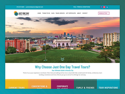 City Tour Company Website branding design web design