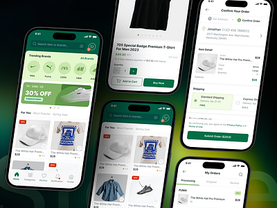 Storee - Fashion Marketplace Apps android apparel apps check out clean confirmation detail product ecommerce fashion ios marketplace mobile modern my orders order screen outfits search shop t shirt trends