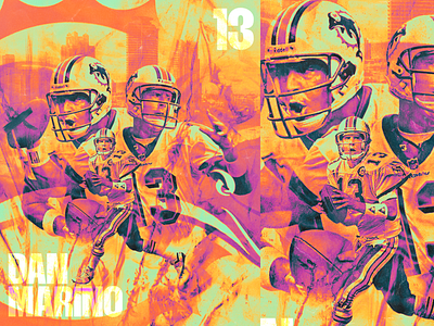 Dan Marino art direction design graphic design photoshop print design