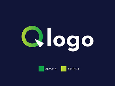 Modern Q logo design design