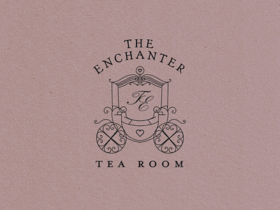 The Enchanter Tea Room branding design graphic design illustration illustrator logo parisian tea room the enchanter vector